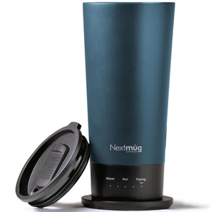 Nextmug Go - Temperature-Controlled, Self-Heating Travel Mug (Slate Blue - 16... - Picture 1 of 7