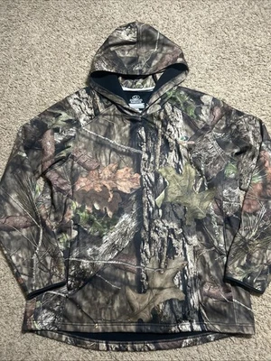 Men’s Mossy Oak XL 46/48 Pull Over Camo Hunting Hoodie Sweatshirt - Image 1 of 4