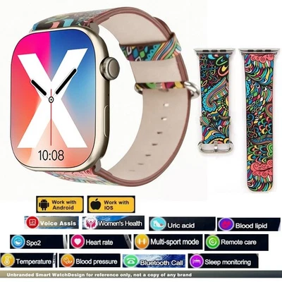 Smart Watch Blood Pressure Heart Rate Monitor Fitness Tracker For iOS Android - Image 1 of 4