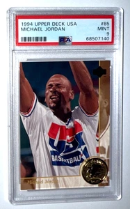 1994 Upper Deck USA Michael Jordan #85 Gold Medal PSA 9 Mint Chicago Bulls HOF - Picture 1 of 3