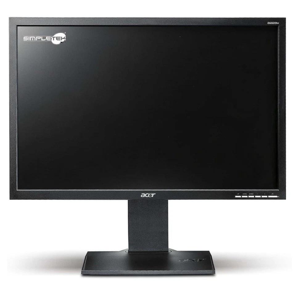 Acer B223W 22 " 16 : 10 Bildschirm LCD DVI VGA Vesa Display Bordcomputer - Bild 1 von 4