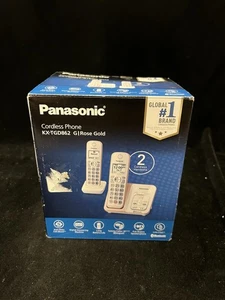 Panasonic KX-TGD862G Cordless Phone Set Digital Answering Machine Rose Gold - Picture 1 of 4