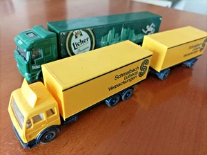2 Modellautos H0 1:87 LKW Mercedes Iveco Licher Truck Schmalbach - Bild 1 von 3