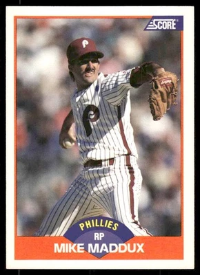 Mike Maddux 1989 Score #393 Philadelphia Phillies - Image 1 of 2