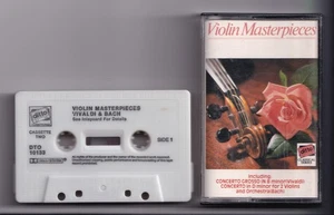 (LT106) Vivaldi & Bach, Violin Masterpieces - Cassette Tape - Picture 1 of 2