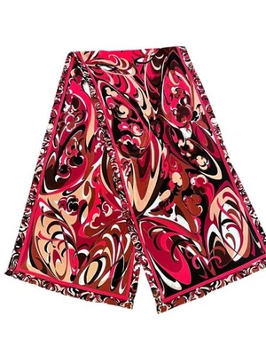 Emilio Pucci Red Scarf Stole 92% Silk 8% Polyurethane Elegant Designer Accessory - Image 1 of 4