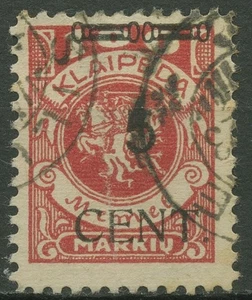 Memelgebiet 1923 Freimarken Memel mit Aufdruck 180 IV gestempelt - Picture 1 of 1