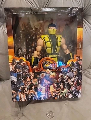 Mortal Kombat Scorpion 10" Action Figure + Box Mexico Mexican Bootleg Toy Heavy - Image 1 of 4
