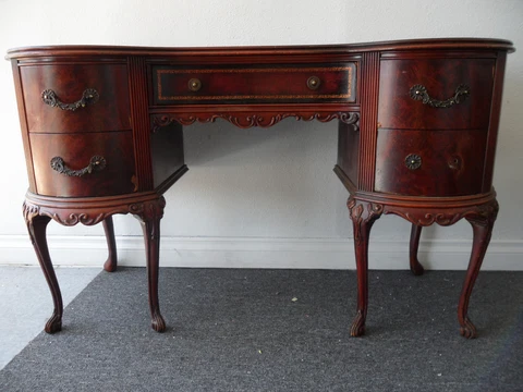 Vintage Victorian or Queen Anne Style Writing Desk Cover