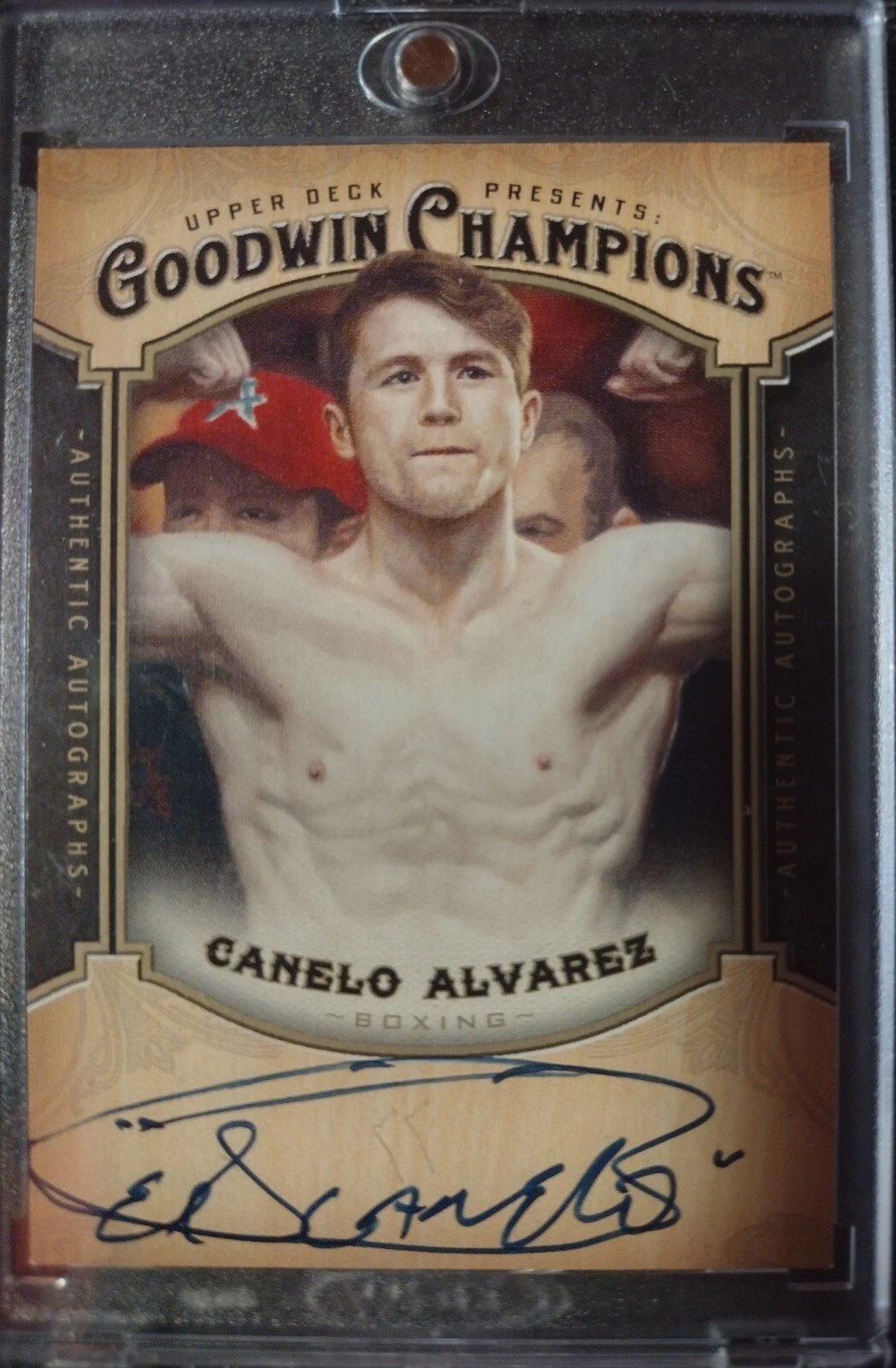 2014 Upper Deck Goodwin Champions Canelo Alvarez RC Auto A-CA RARE AF!