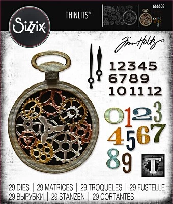 New Retired Sizzix Thinlits 29pc Watch Gears #666603 Retail $20.99 Holtz Vault - Image 1 of 4
