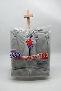 SAAD Collection Mens Heavy Duty full Zip Gray Hoody 3XL W/Pockets - Picture 1 of 4