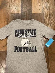 Penn State Nittany Lions Youth Boys Gray Football Shirt Size Large (12/14) NWT - Picture 1 of 6
