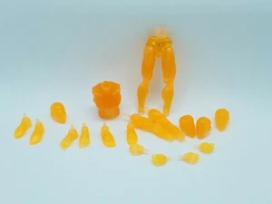 Boss Fight Studio Vitruvian HACKS - TRANSPARENT ORANGE MALE BLANK - PARTS - Picture 1 of 13