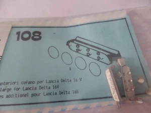 1:43 white metal headlights racks (2x) for rally cars Delta 16v etc Tron SP108 - Foto 1 di 3