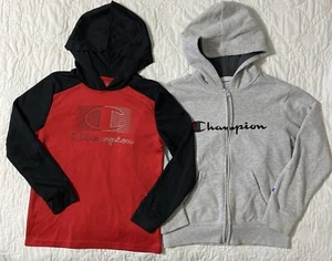 Mixed Lot - Champion Hooded L/S Shirt & Full Zip Hoodie Jacket, 10/12 - Picture 1 of 3