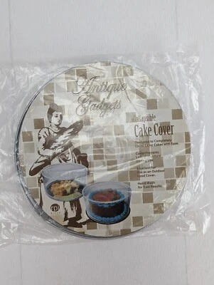 Antique Gadgets Collapsible Cake Cover Travel Container in Package Vintage - Image 1 of 4