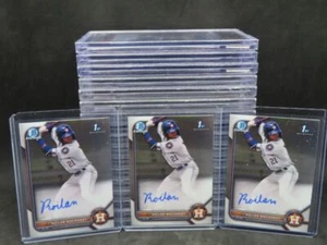 (3) Lot 2022 Bowman Chrome Roilan Machandy Prospect Auto #RM Astros - Picture 1 of 2