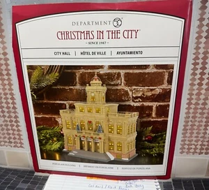 Sale π¨ Dept 56 CITY HALL Christmas In The City 6011382 BRAND NEW 2023 - Picture 1 of 4