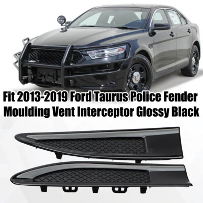 OEM For 13-19 Ford Taurus Police Fender Moulding Vent Black Interceptor SET BOTH - Image 1 of 4