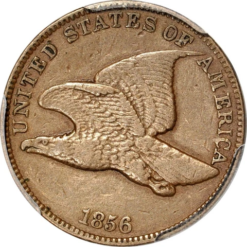 1856 1C Snow-1 Flying Eagle Cent PCGS VF30 (PHOTO SEAL) Cover