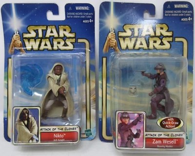 Lote de 2 figuras Hasbro Star Wars El Ataque de los Clones Foto 1 de 4
