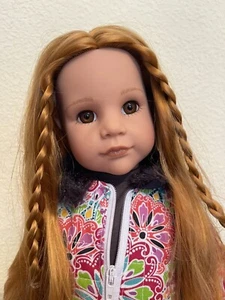 Götz 1659079 Hannah and Her Dog - 50 cm Large Standing Doll with Box - Imagen 1 de 8