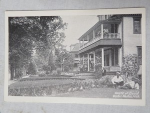 POST CARD RPPC 1930'S EDEN SPRINGS HOUSE OF DAVID PARK BENTON HARBOR MICH