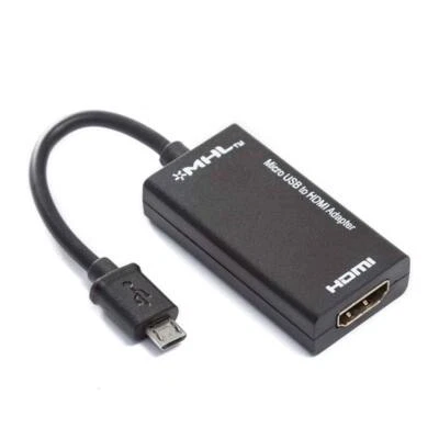 Micro USB MHL To HDMI-compatible Cable Vedio Cable Connection Adapter Connector - image 1 of 4