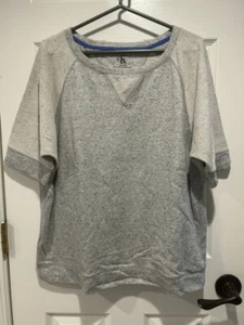 Calvin Klein Damen grau gesprenkelt kuschelig Sweatshirt XXL Kurzarm Pullover - Bild 1 von 7