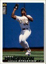 1995 Collector's Choice Oakland Athletics Baseball Card #125 Rickey Henderson