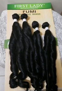X-Tress Brazilian Hair Bundles 4 pcs synthetic hair:color # 1B Natural Black New - Picture 1 of 5