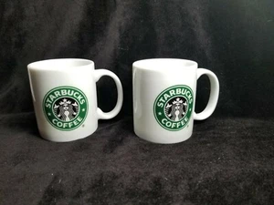 STARBUCKS Coffee Cup Mug Siren MERMAID LOGO 9 Fl Oz White Ceramic - Picture 1 of 4