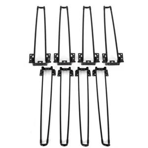 13,85"/18,5" Tischbein Haarnadel Schreibtisch Möbelbeine Metall Kaffee Massiv Eisen Set - Bild 1 von 33