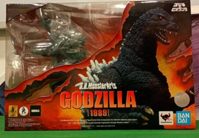 GODZILLA VS BIOLLANTE ACTION FIGURE 1989 S.H MONSTERARTS 15CM BANDAI - Immagine 1 di 4