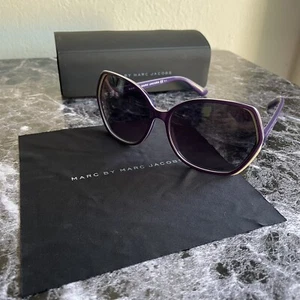 Marc Jacobs Sunglasses MMJ 382 Women’s Purple Oversized Sunglasses Geometric - Picture 1 of 6