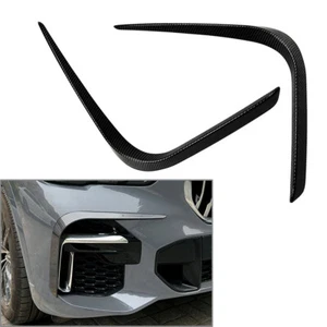 Front Bumper Side Vent Cover Trim Fit BMW X5 G05 M Sport 2019-2022 Carbon Black - Picture 1 of 8