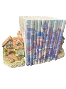 David Winter Cottages Bookbinder Printer Book Ends Plus British Traditions Set - Picture 1 of 6