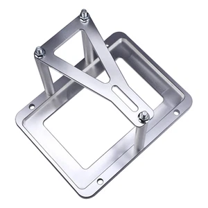 Universal Billet Battery Tray Hold Down Trunk Relocation Box Optima Red Blue Top - Picture 1 of 5