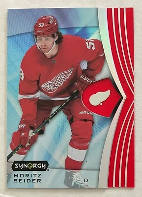 2023-24 MORITZ SEIDER UD SYNERGY UNSCRATCHED BOUNTY INSERT CARD #46 RED WINGS - Image 1 of 2