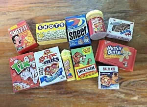 3D (World's Smallest Minis Food Grocery) by WACKY PACKAGES {You Choose} - Picture 1 of 36