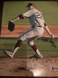 Tyler Ivey Houston Astros Top Aussicht 8x10 Foto handsigniert Beckett Aggies - Bild 1 von 2