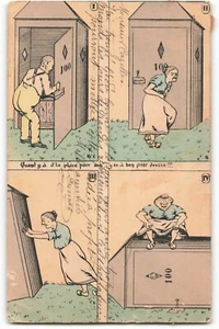When there is room for one, There's room for two Humor VTG Postcard ME7. - Picture 1 of 2