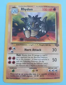 Rhydon- 1999 Pokémon Card, Jungle 45/64, Uncommon - Picture 1 of 3