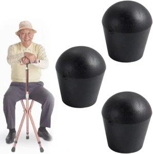 Cane Crutch Feet Tips Fit for Folding Cane Seat Pad Replacement Accessories, Ext - Picture 1 of 14