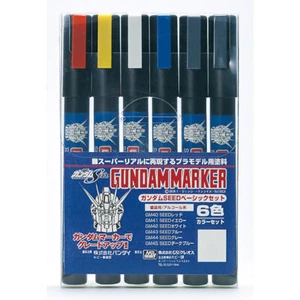 Bandai Gundam Marker Seed Basic SET 6 Colors - Japan Import Brand New - Picture 1 of 1