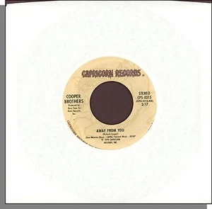 Cooper Brothers - Away From You + Portrait - 1979, Capricorn 7" 45 RPM Single! - Imagen 1 de 3