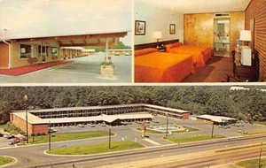 Postal NC: Ranch Motel & Restaurant, Multi, Raleigh, Carolina del Norte, años 60 - Imagen 1 de 2