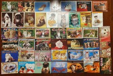 =Lotto di 42 cartoline da collezione tematica gatti nuove formato 10 x 15