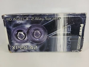Power Acoustik XP2K-42 110 Watts 4” 2-Way Speaker Car Audio Opened Box NEW OLD - Picture 1 of 2